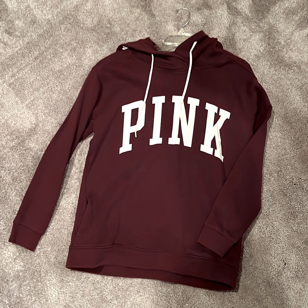 Victoria’s Secret PINK Burgundy Sweatshirt with Pockets